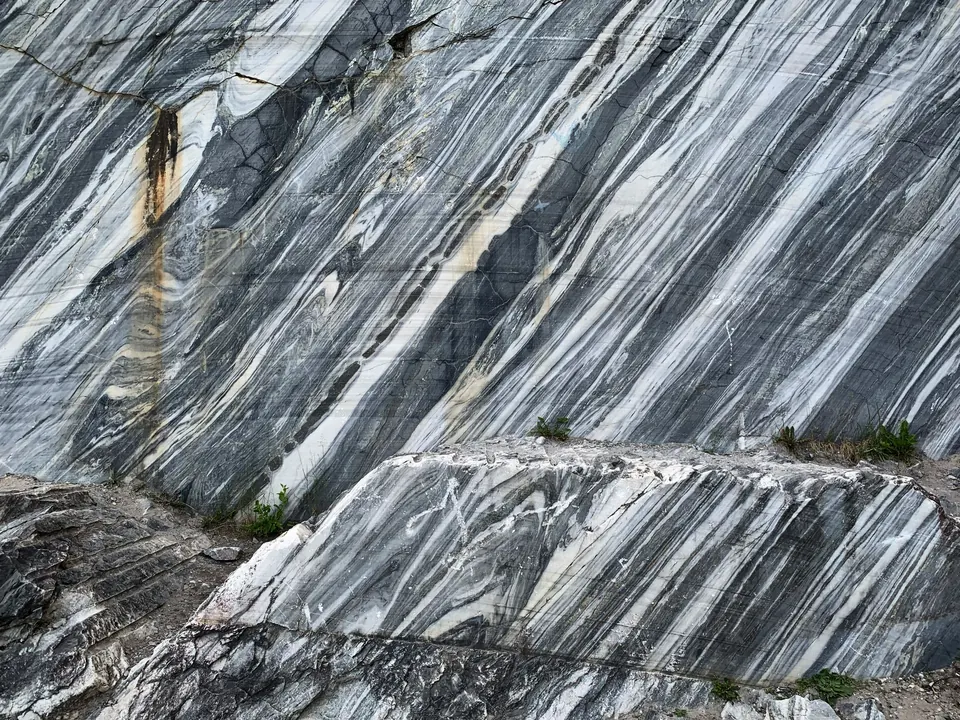 Raw grey marble wall